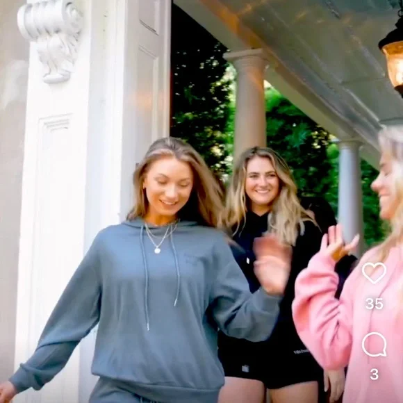 Womens Gray Hoodie and shorts loungewear matching set AIRPLANE MODE ✈ print - Picture 3 of 7